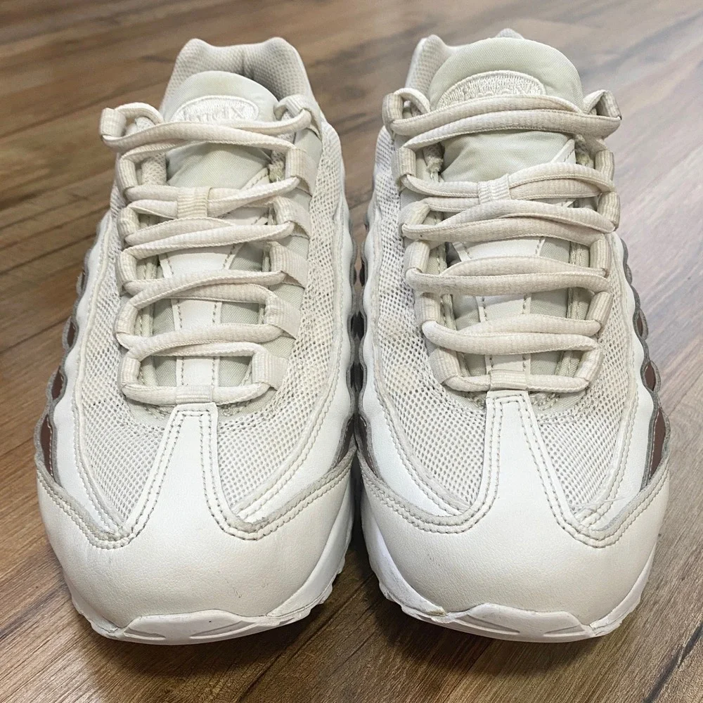 Nike Air Max 95 Youth‎ Kids Sneakers Cream Rose Gold Size 7Y